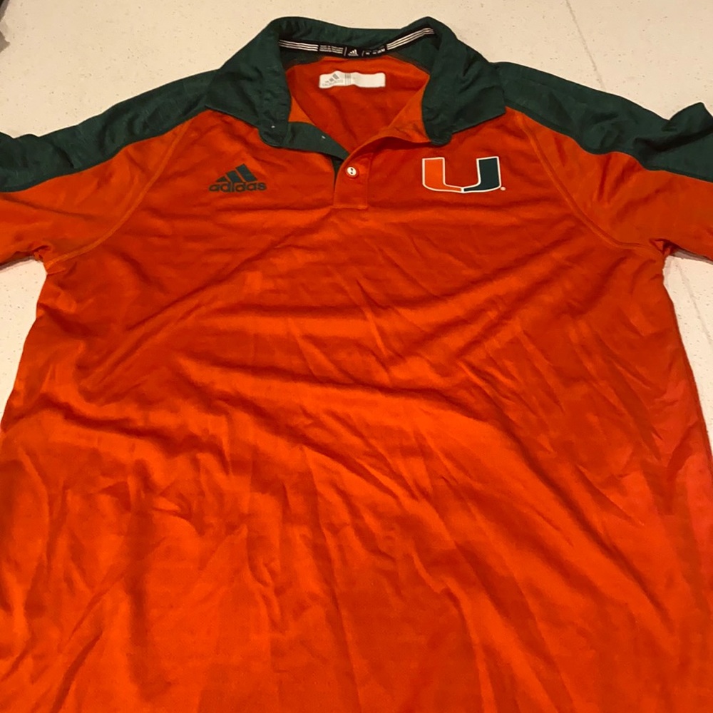 Adidas Miami Hurricanes Polo